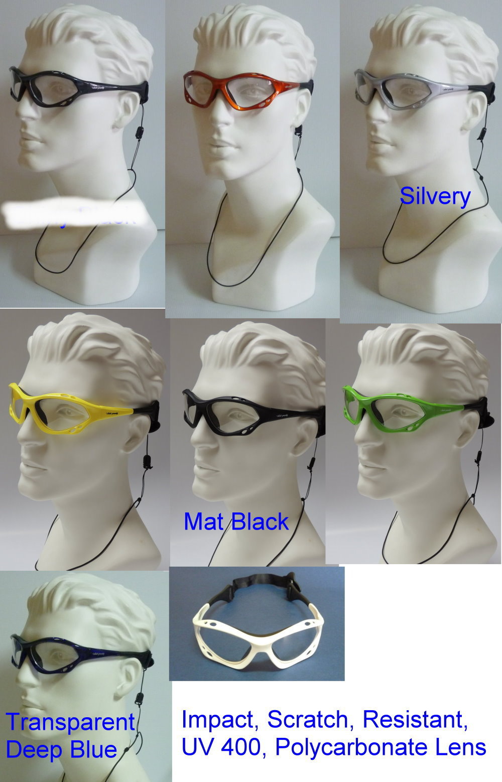 The glasses with clear lens